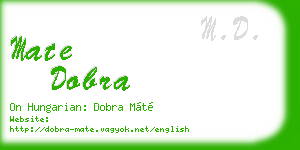 mate dobra business card