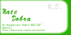 mate dobra business card